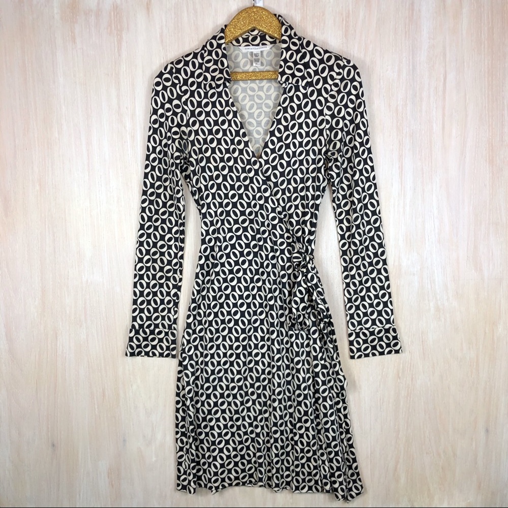 Diane Von Furstenberg Jeanne Silk Wrap Dress